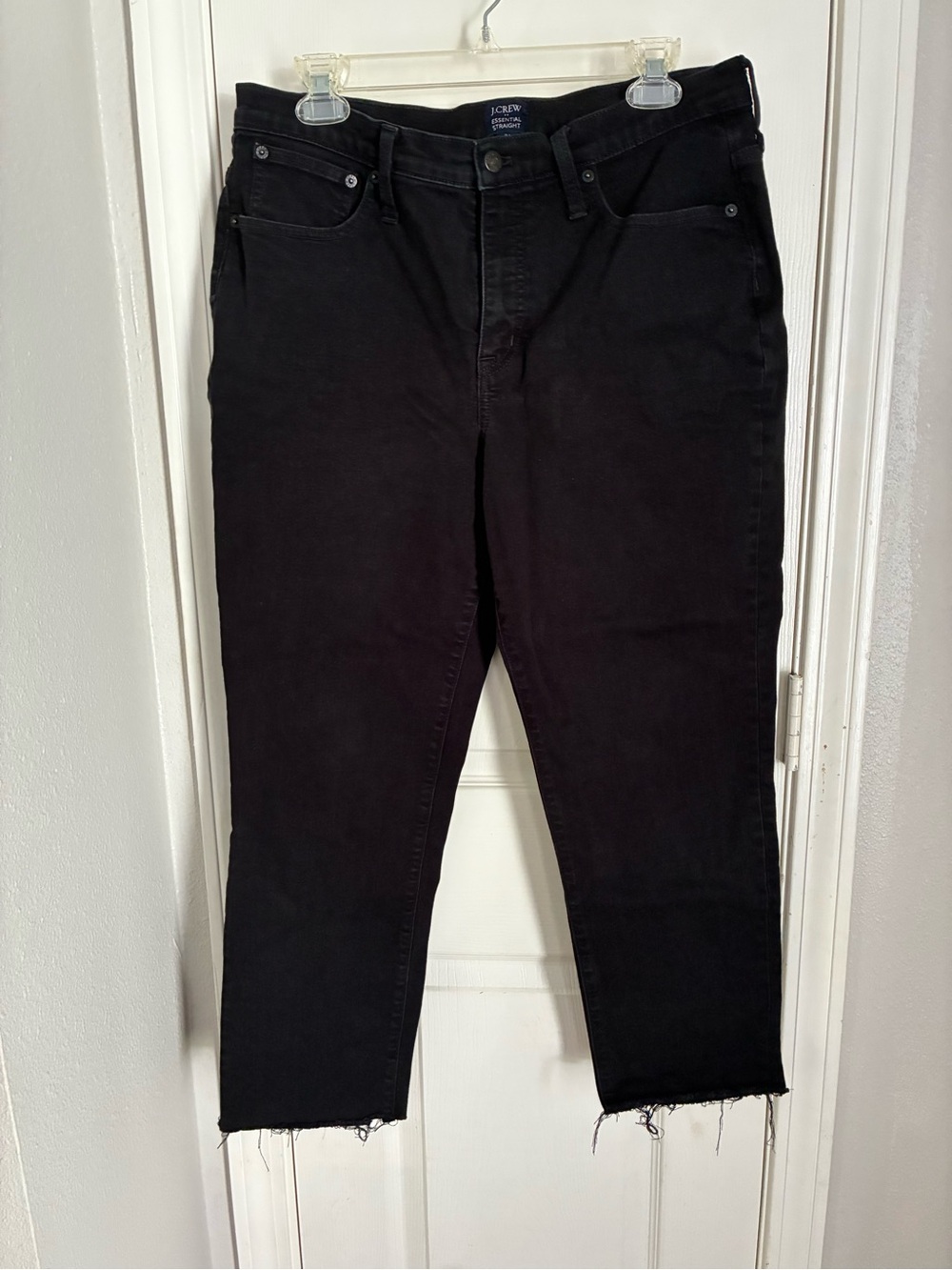 J. Crew Straight Black Jeans
